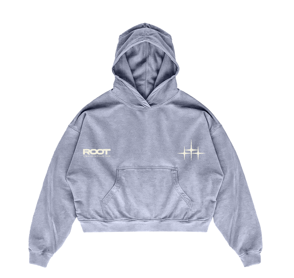 BOXY FIT HOODIE COOL GREY "DROP 001"