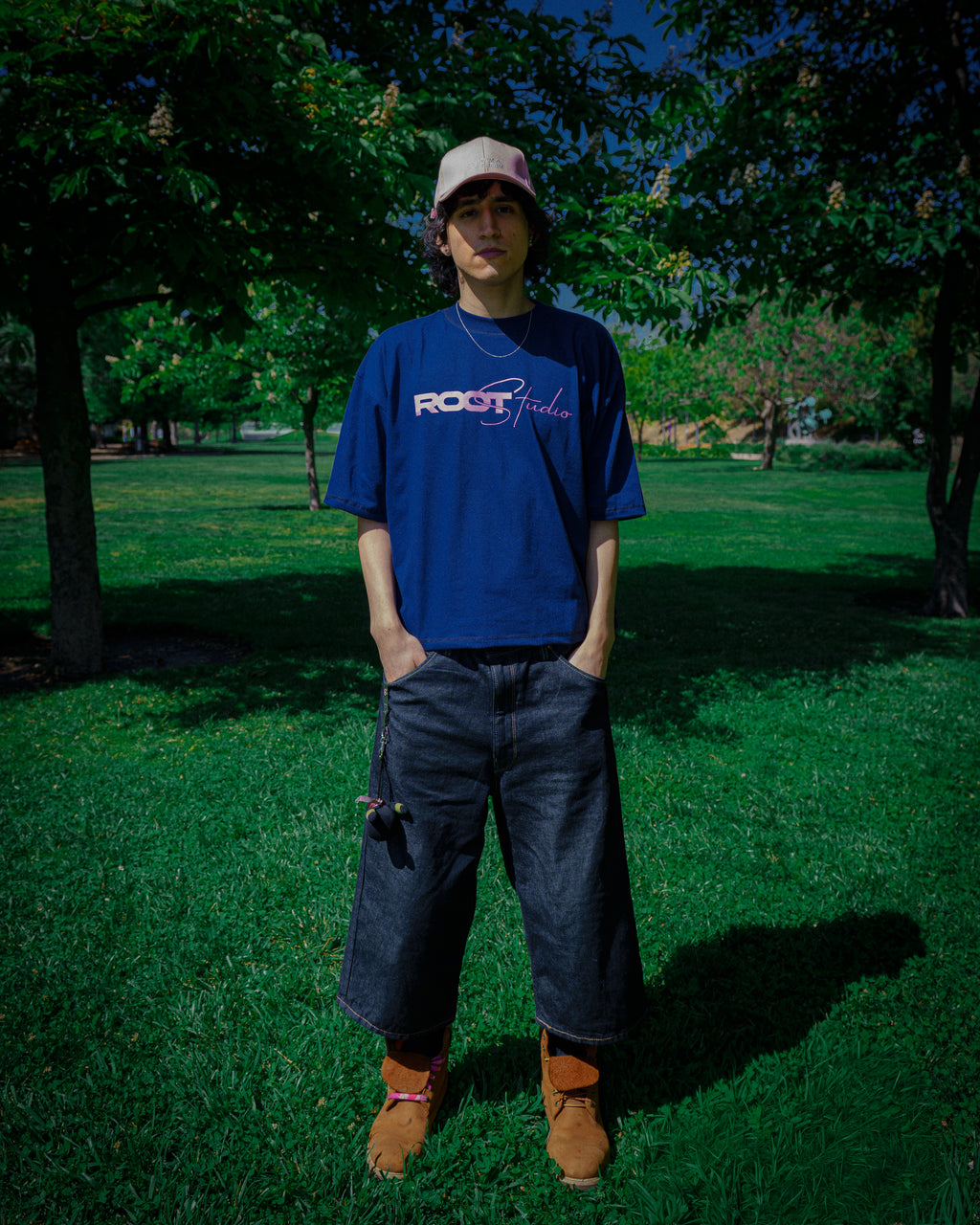 BOXY FIT - NAVY T SHIRT - CADA MOVIEMINTO CUENTA