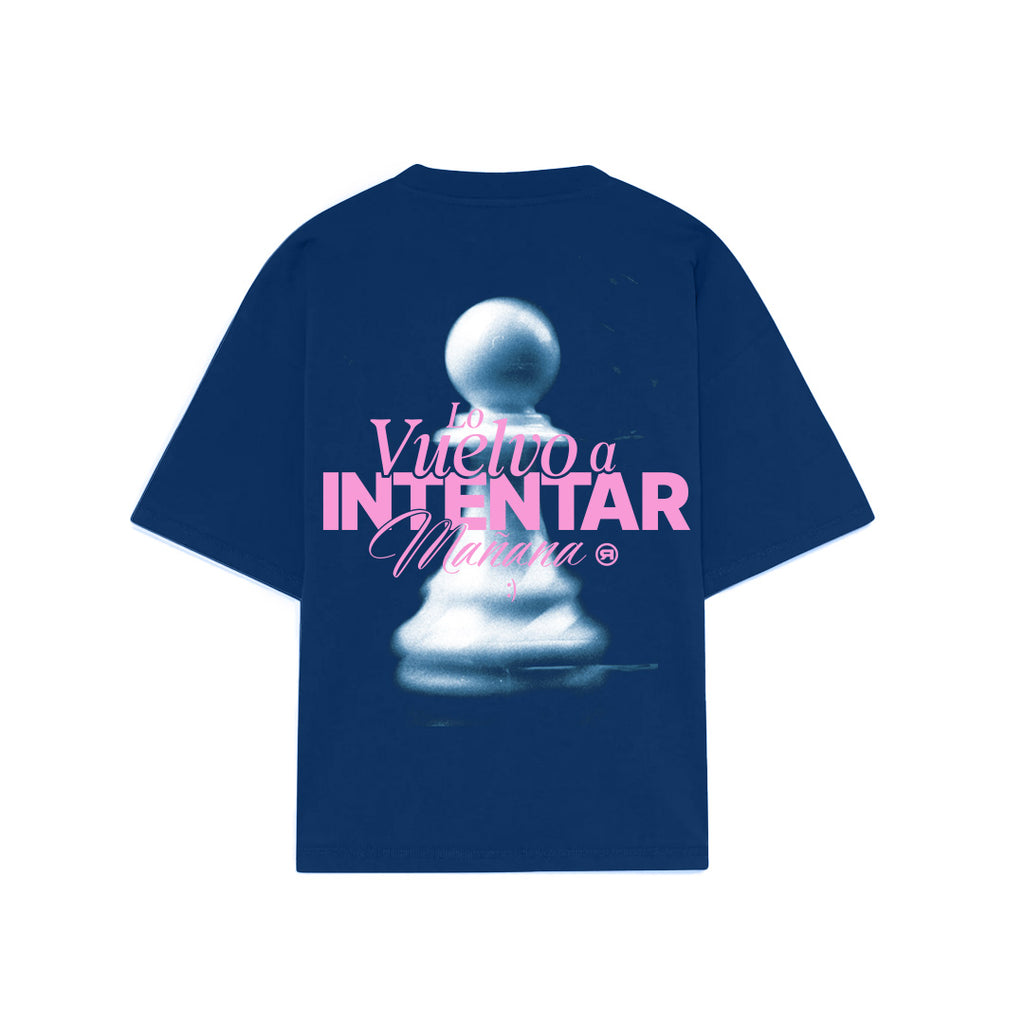 BOXY FIT - NAVY T SHIRT - CADA MOVIEMINTO CUENTA