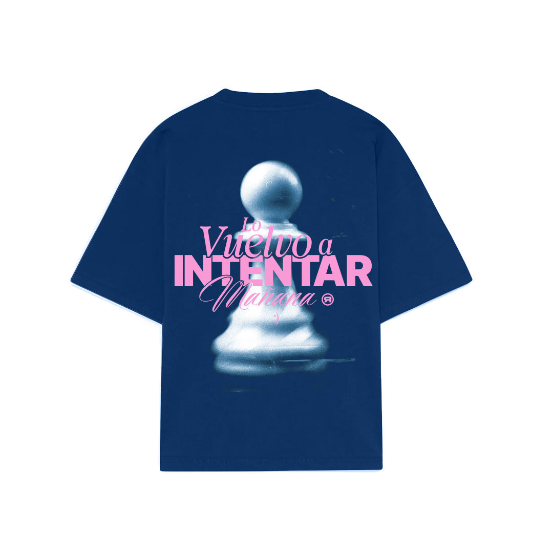 BOXY FIT - NAVY T SHIRT - CADA MOVIEMINTO CUENTA